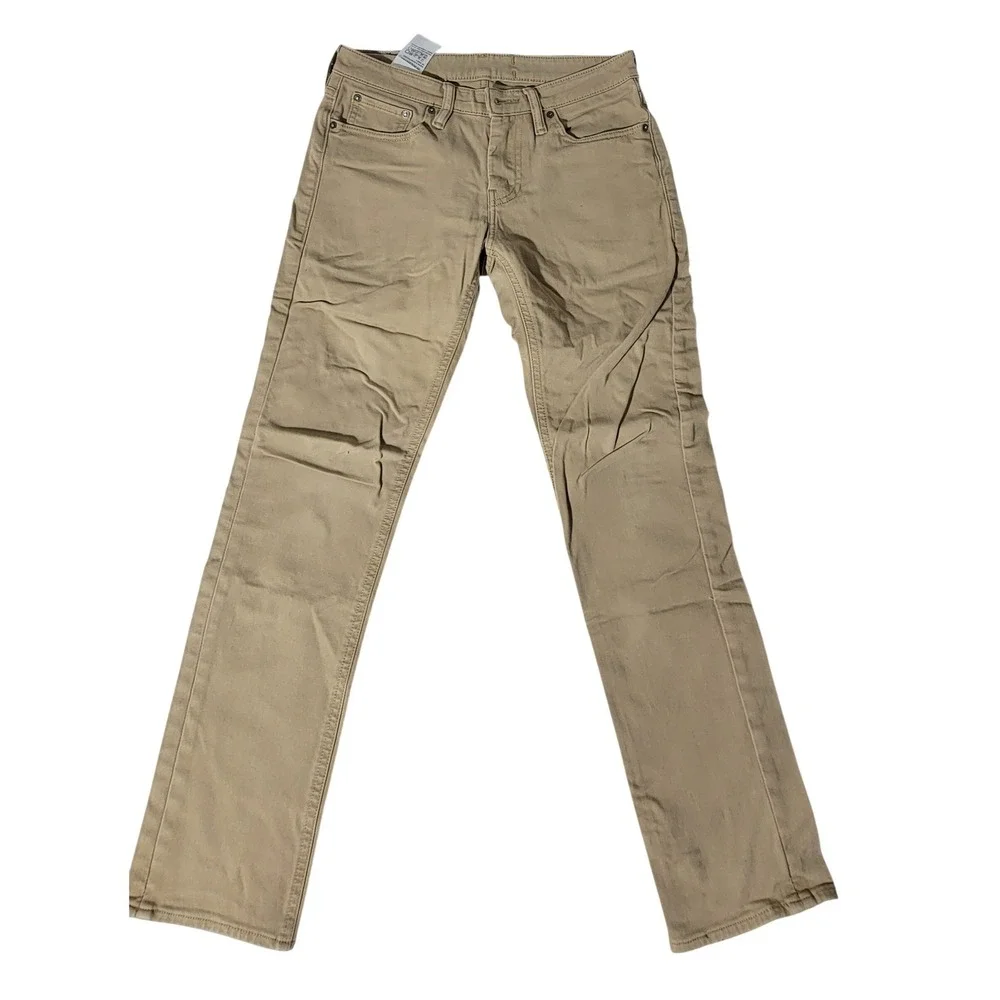 Levis Commuter 511 Slim Fit Khaki Tan Stretch Water Repellent Pants Mens 29x30